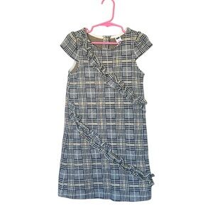 Janie and Jack Plaid Jacquard Ruffle Dress